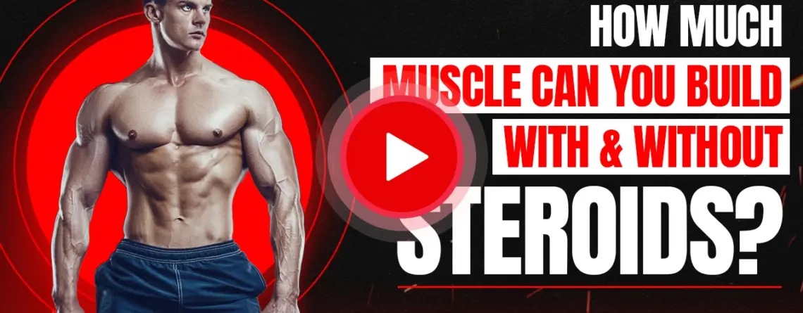 Jeff Nippard discusses muscle growth with and without steroids in a video breakdown.