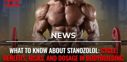 Bodybuilder preparing for a cutting cycle using Stanozolol (Winstrol)