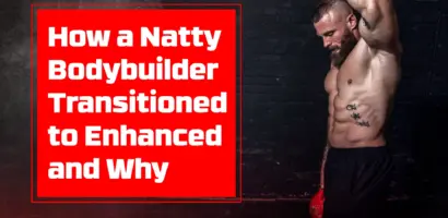 A natural bodybuilder showcasing transformation results after transitioning to enhanced training