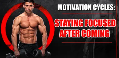 Athlete staying motivated in the gym after completing a steroid cycle