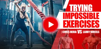 Chris Heria vs Larry Wheels impossible exercises