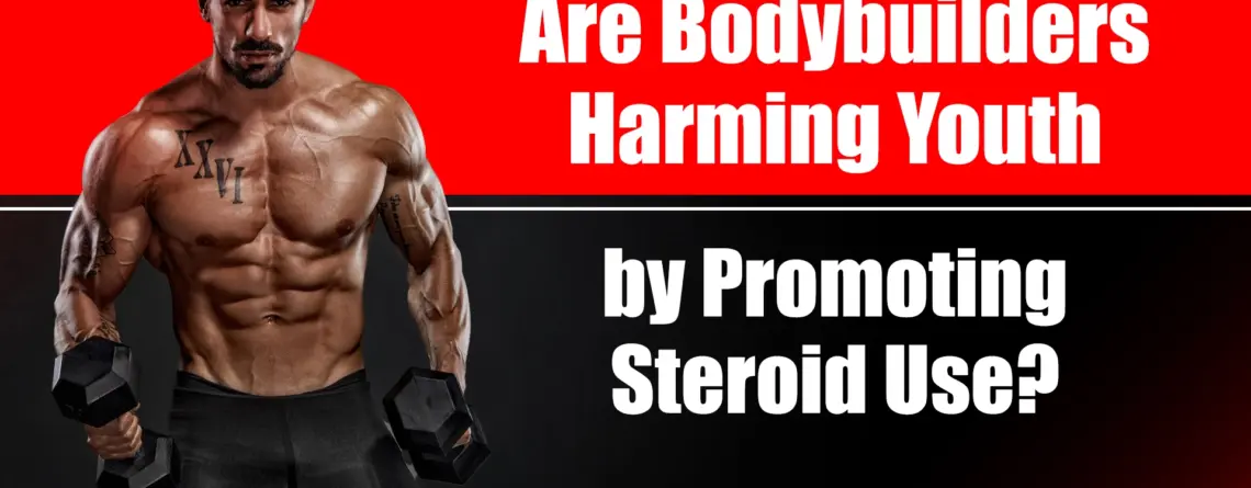 Young athlete influenced by bodybuilders promoting steroid use