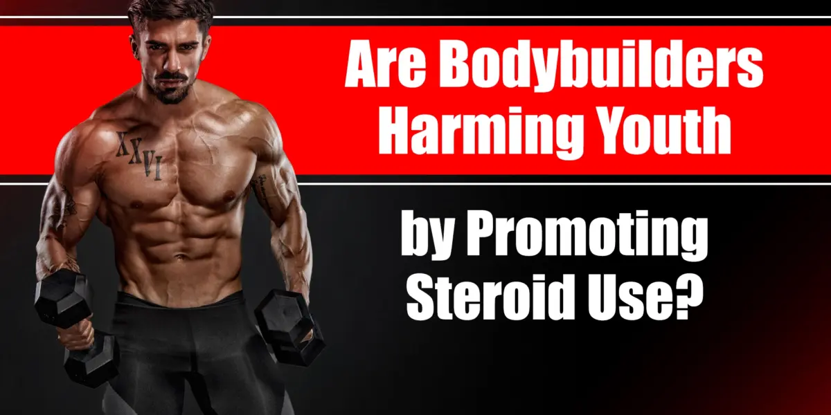 Young athlete influenced by bodybuilders promoting steroid use