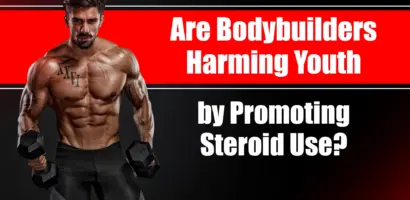Young athlete influenced by bodybuilders promoting steroid use
