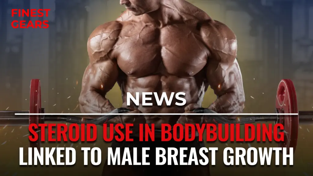 Man with gynecomastia caused by steroid use in bodybuilding