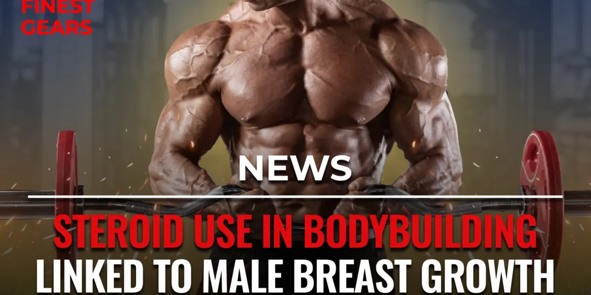 Man with gynecomastia caused by steroid use in bodybuilding