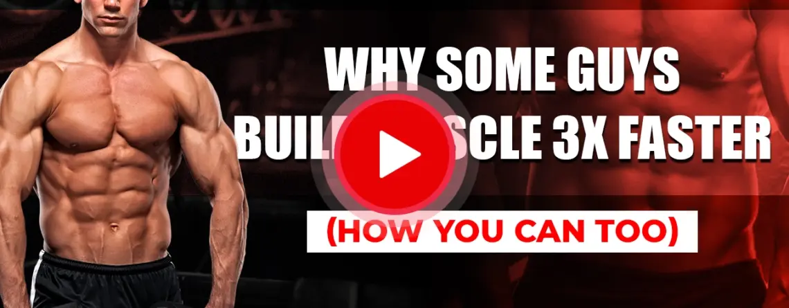 Man lifting weights to show faster muscle growth tips.