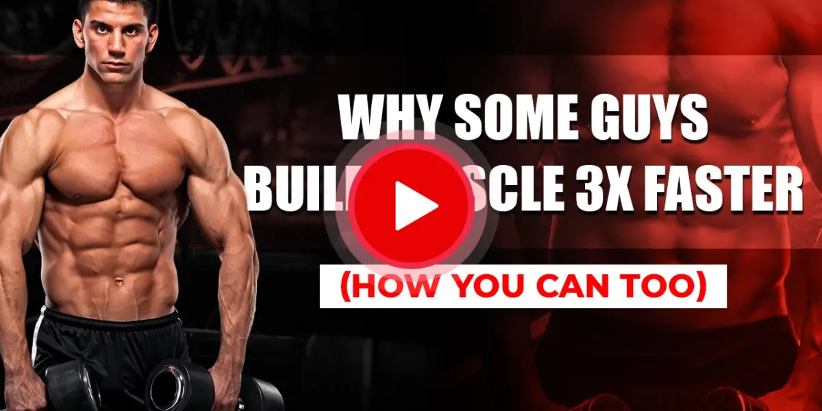 Man lifting weights to show faster muscle growth tips.