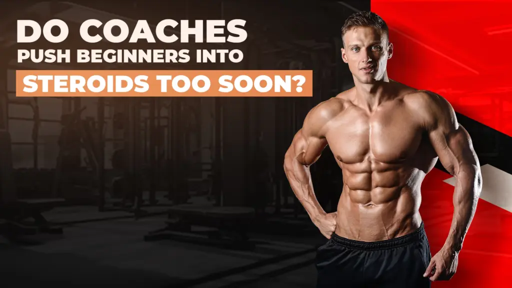 fitness coach guiding beginners about steroid risks in bodybuilding training