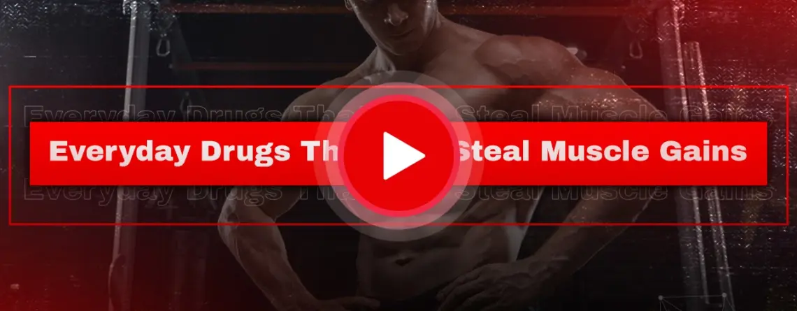 Man frustrated at gym after learning everyday drugs affect muscle gains
