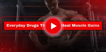 Man frustrated at gym after learning everyday drugs affect muscle gains