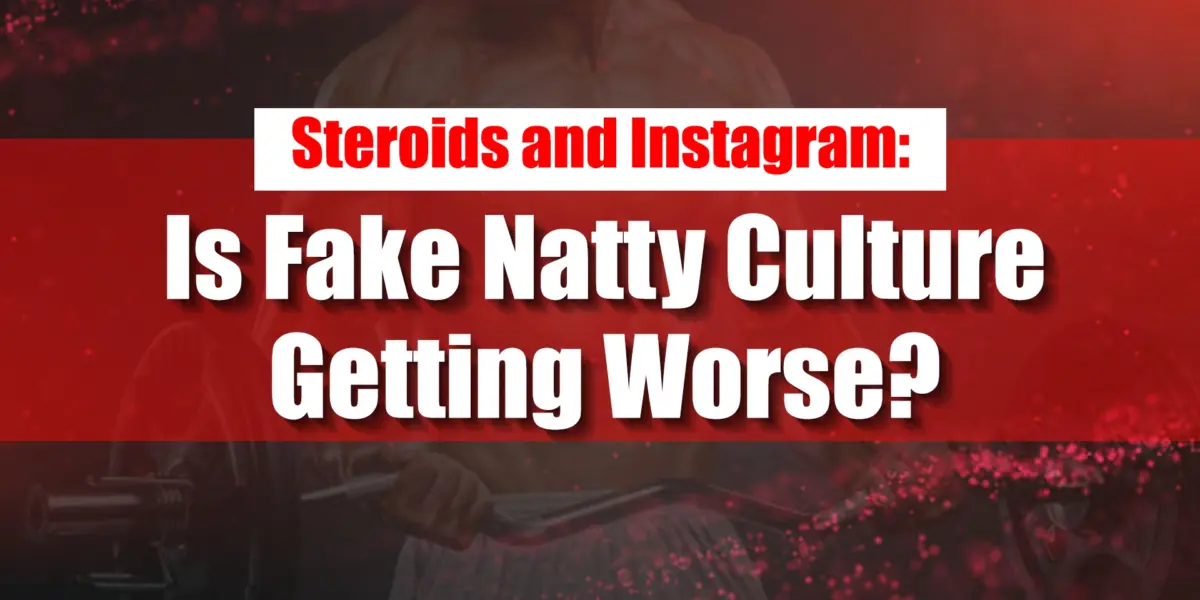 A muscular influencer posing for Instagram, symbolizing the rise of fake natty culture in modern fitness.