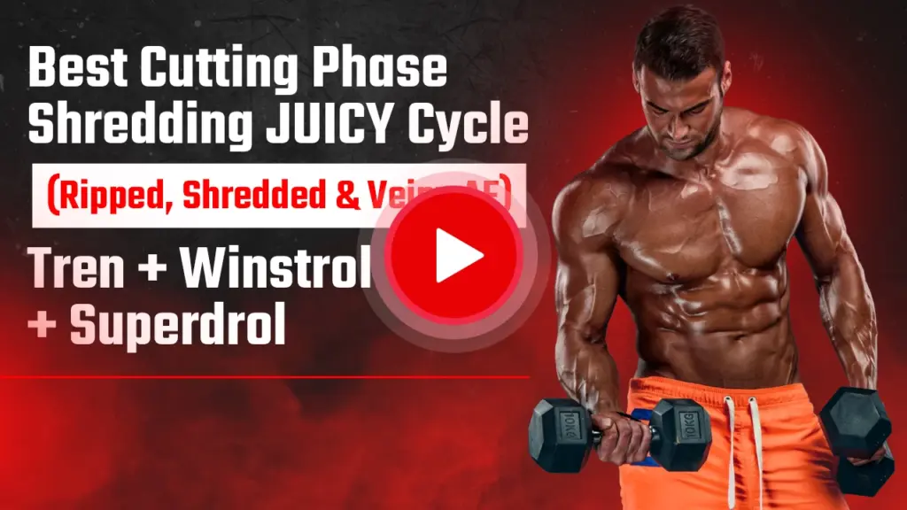 VigorousSteve demonstrating cutting phase cycle with Trenbolone, Winstrol, and Superdrol for shredded and veiny results