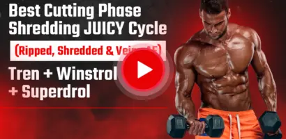 VigorousSteve demonstrating cutting phase cycle with Trenbolone, Winstrol, and Superdrol for shredded and veiny results