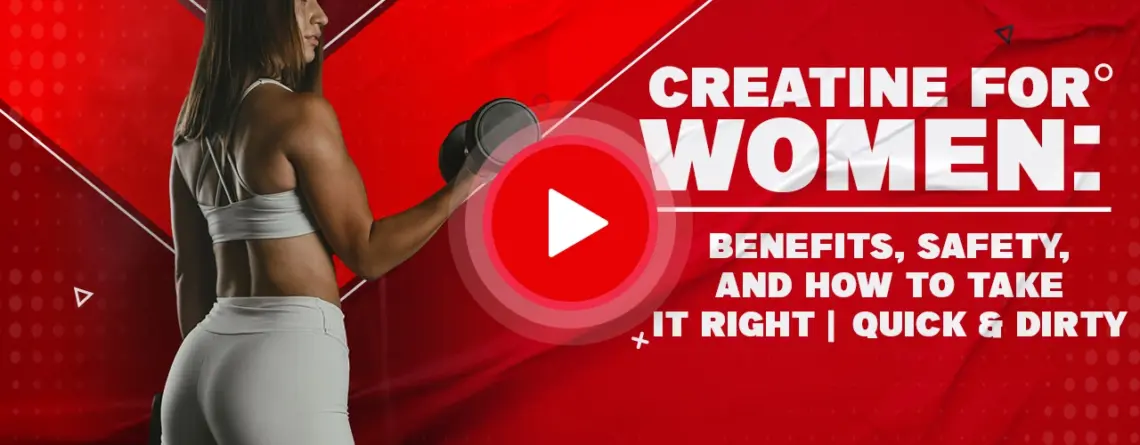 Dr. Tyna Moore explaining the benefits and safe use of creatine for women.