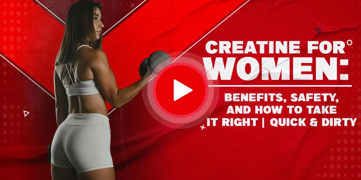 Dr. Tyna Moore explaining the benefits and safe use of creatine for women.