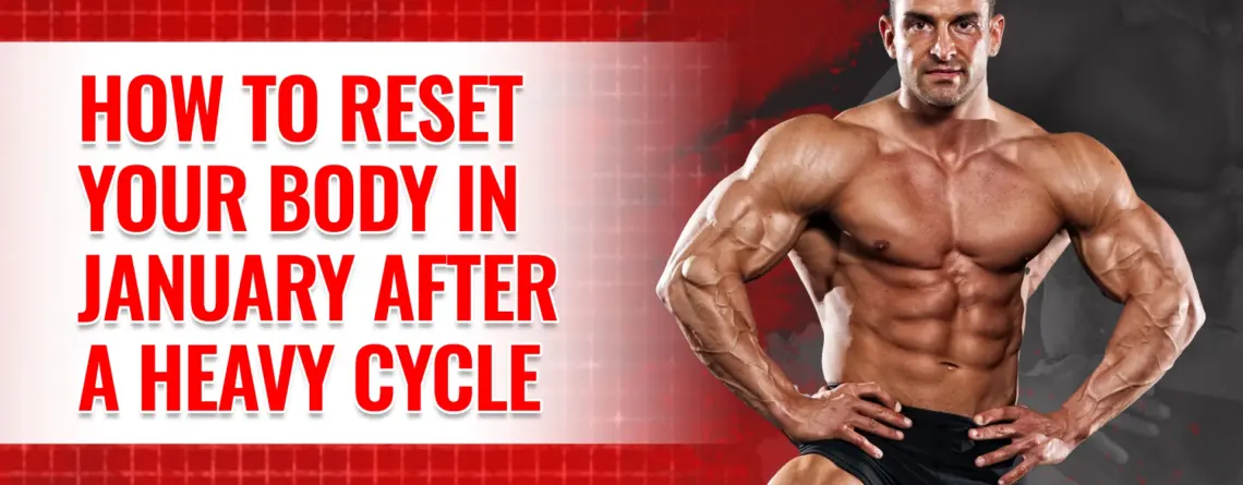 athlete recovering in January after a heavy steroid cycle with focus on health, detox, and post-cycle therapy