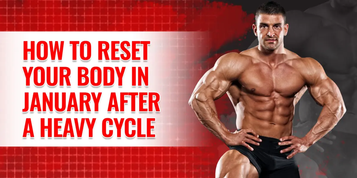 athlete recovering in January after a heavy steroid cycle with focus on health, detox, and post-cycle therapy