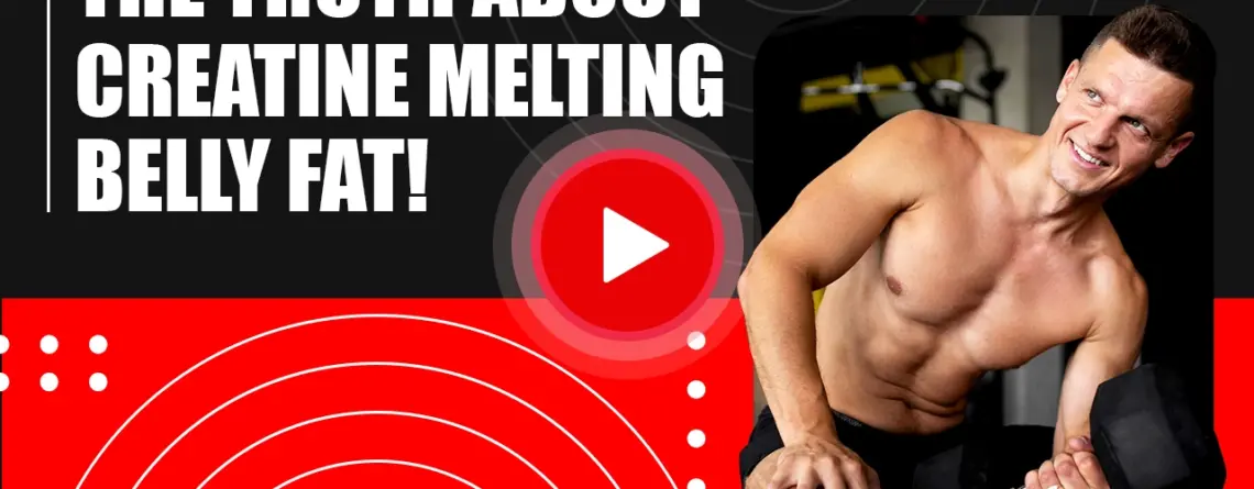 A thumbnail image showing Dr. Sten Ekberg discussing the truth about creatine and its effects on belly fat during a fitness explanation.