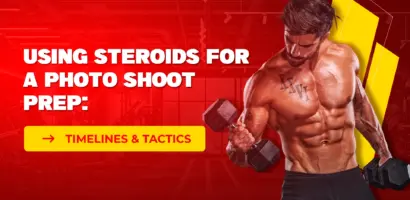 Bodybuilder achieving a dry, defined physique during steroid-assisted photo shoot prep with proper timing, diet, and water control.