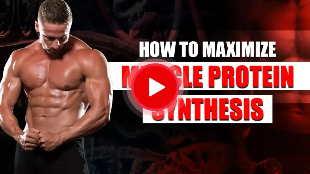 Thumbnail image showing tips to maximize muscle protein synthesis for better muscle growth and training results.