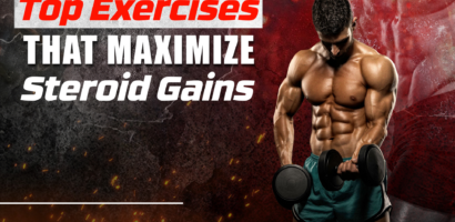 athlete performing heavy compound lifts to maximize steroid-enhanced muscle growth