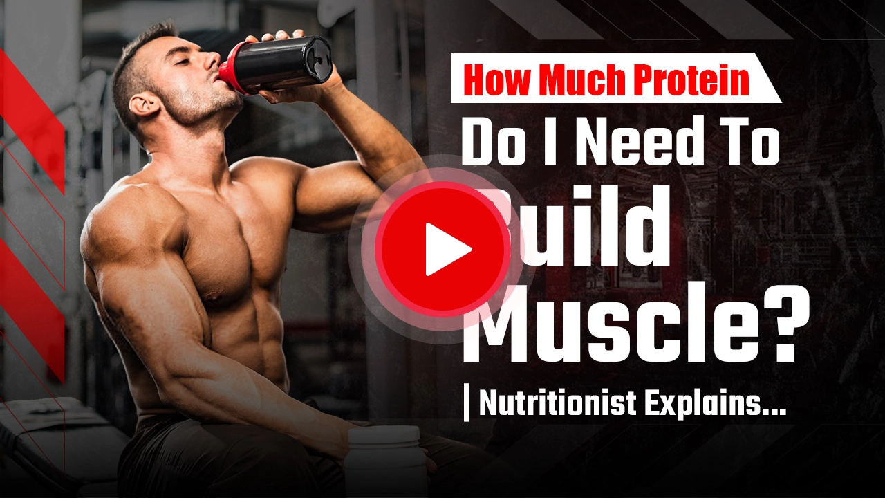 Nutritionist explaining how much protein you need to build muscle based on body weight and training intensity