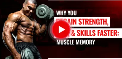Video explaining how muscle memory helps you regain strength, size, and skills faster after training breaks.