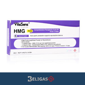 HMG, 75 IU (1 complete cycle: 225 IU mg total)