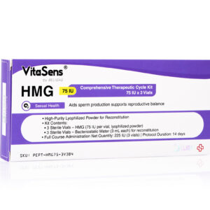 HMG, 75 IU (1 complete cycle: 225 IU mg total)