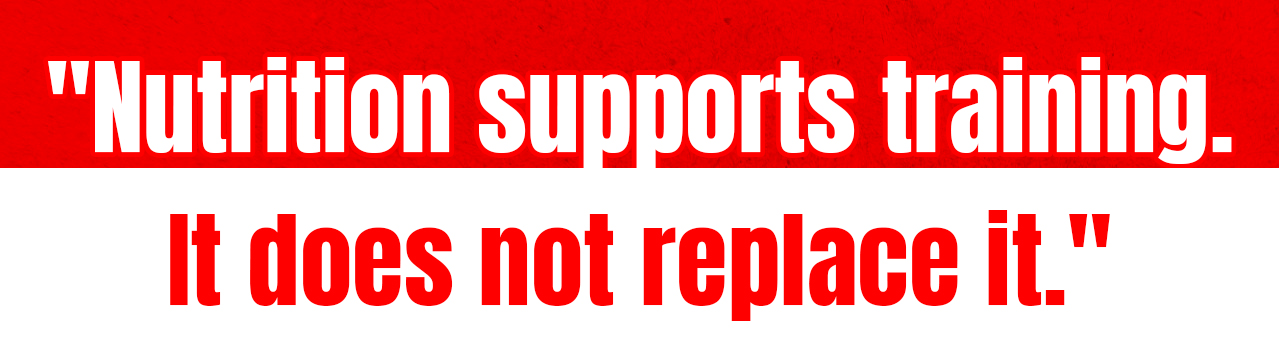 7. Nutrition supports training. It does not replace it.mobile