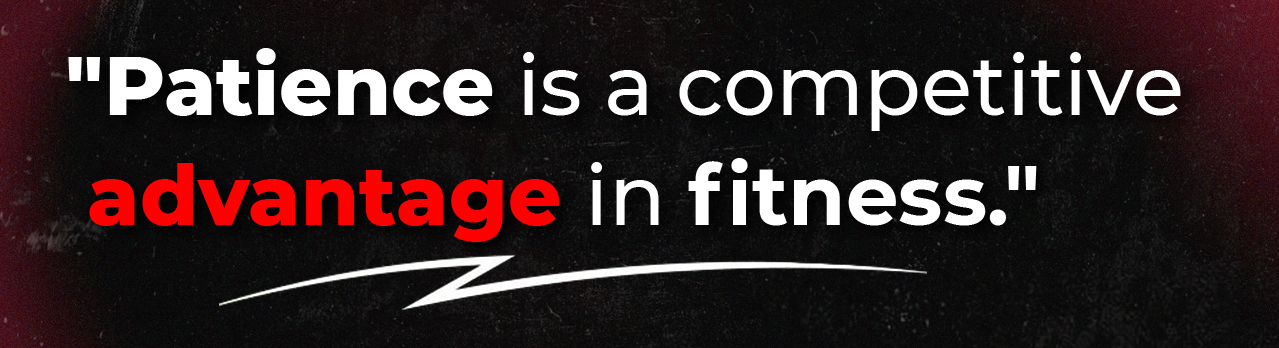 11. Patience is a competitive advantage in fitness.-mobile